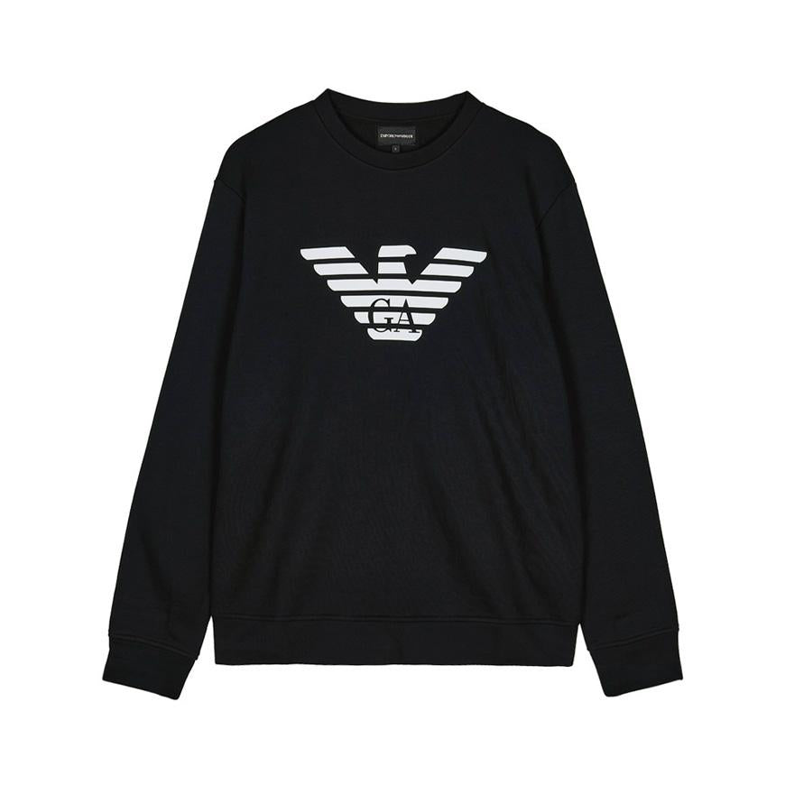 Emporio Armani Mens Logo Print Sweatshirt