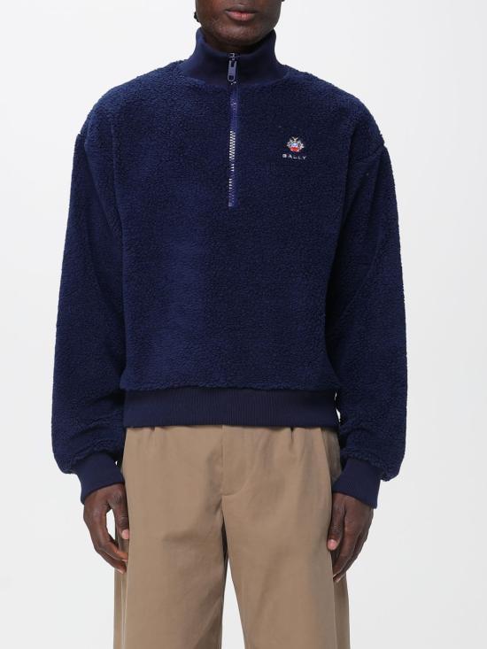 BALLY Blue Turtleneck Knit Sweater for Men MJE09 QNY334 U591