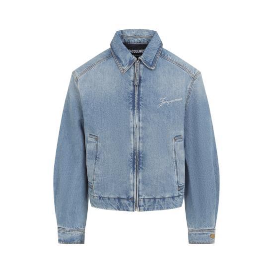 JACQUEMUS Blue Tabac Denim Jacket for Men