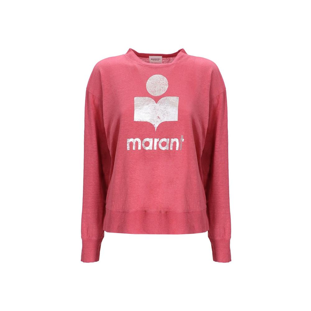 Isabel Marant KLOWIA Logo Linen T-Shirt TS0005FA A1N10E AKSI