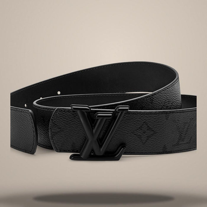 Louis Vuitton Monogram Midnight Reversible Belt Black 40mm