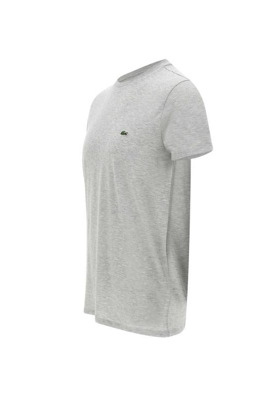Lacoste Pima Cotton Jersey Crewneck T-Shirt Gray Men’s