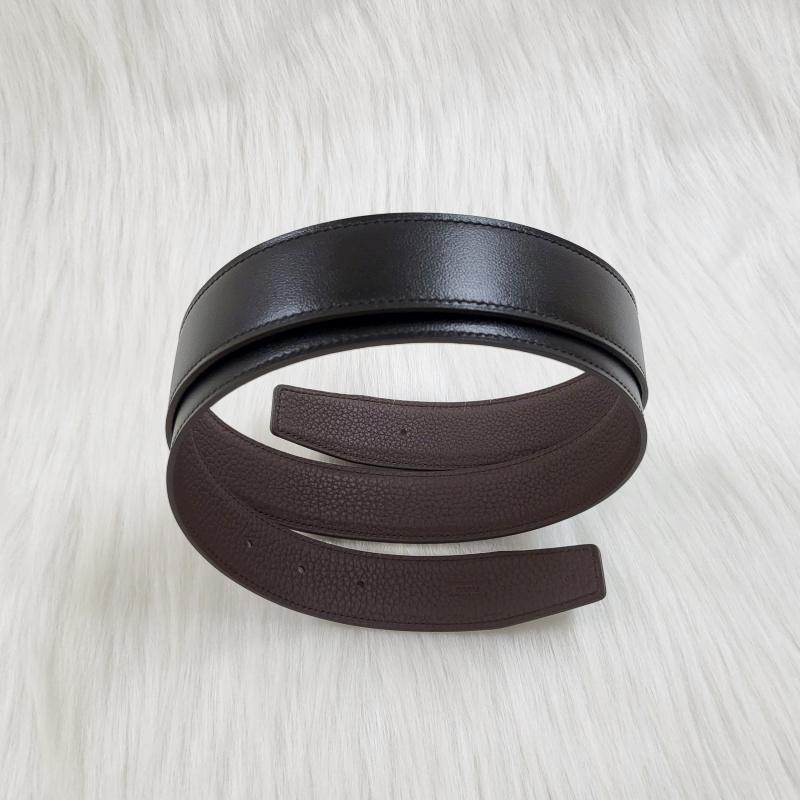 HERMES H Guilloche Belt Buckle Reversible Leather Strap 32mm H064540CK05