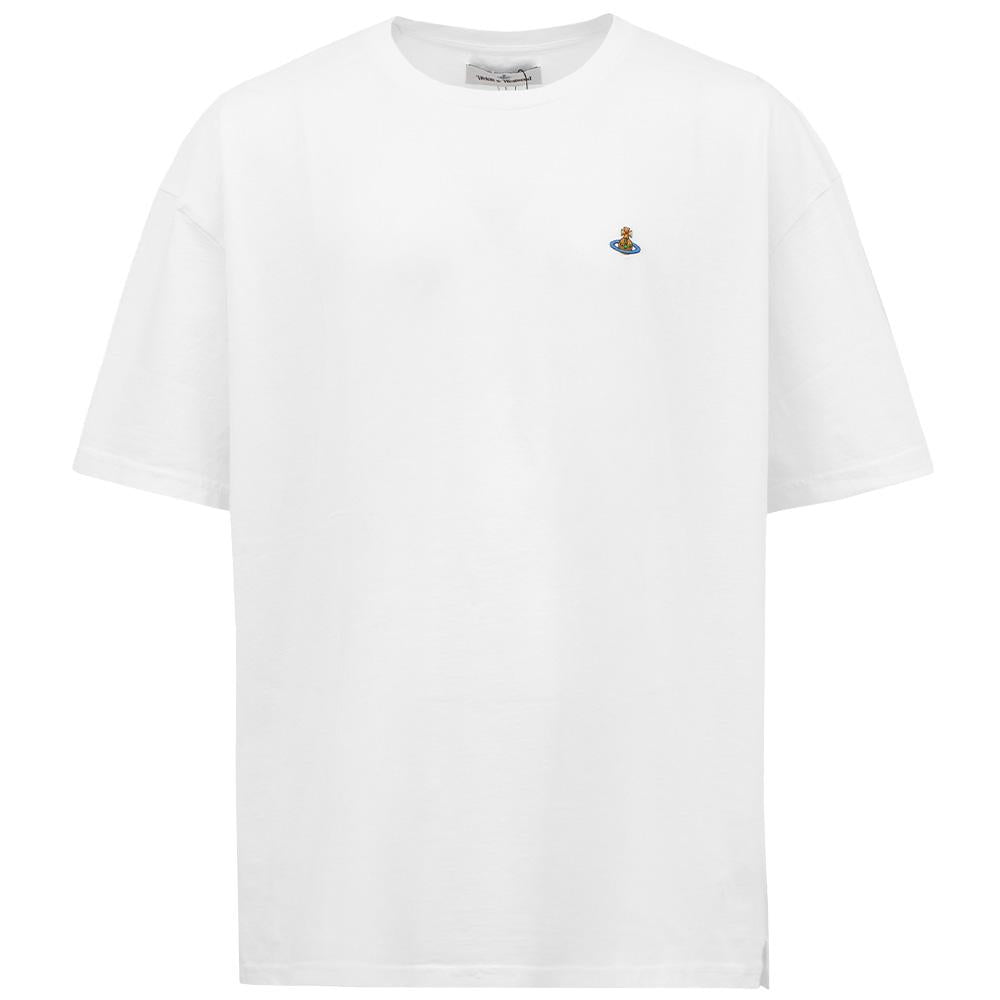 Vivienne Westwood Men’s ORB Logo White Short Sleeve T-Shirt