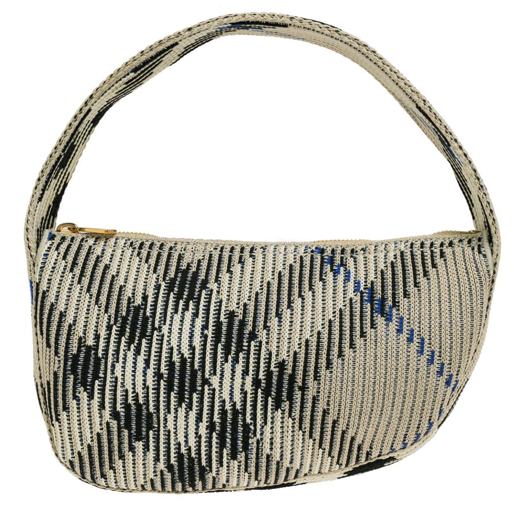 BURBERRY Knit Baguette Shoulder Bag Lichen Green 8095374