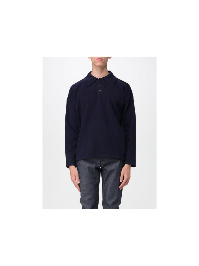 A.P.C. Manuel Wool Knit Polo Shirt for Men H23454 IAK