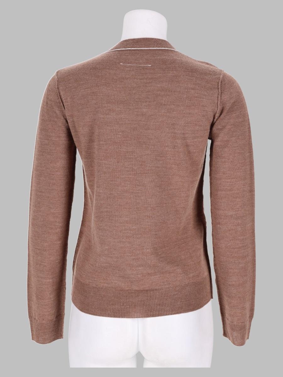 Maison Margiela Wool Blend Round Neck Knit Sweater for Women