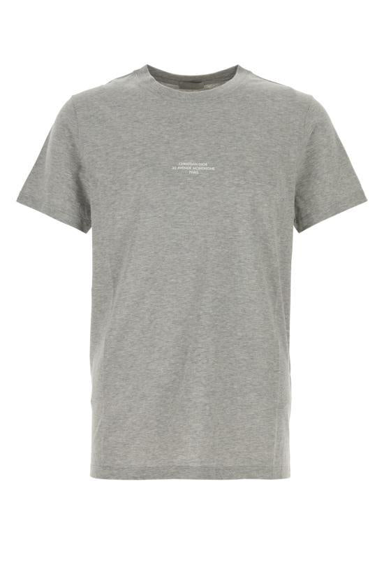 DIOR Grey Short Sleeve T-Shirt for Men 593J668D3018880