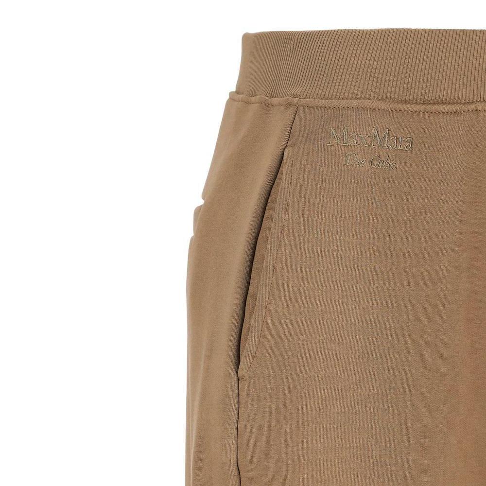 Max Mara POMPEO Fleece-Lined Pants Biscuit Classic Trousers 252978 6033