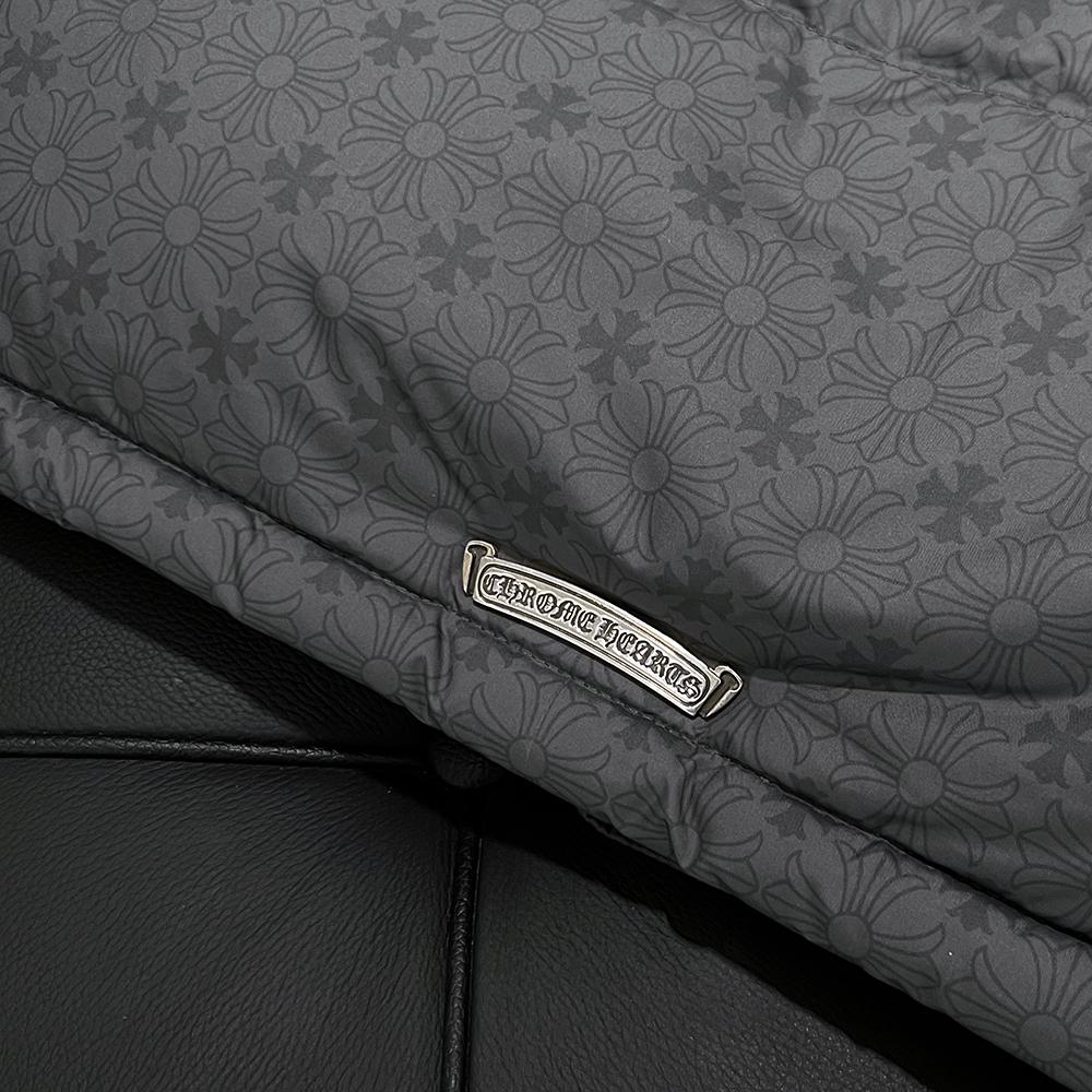 Chrome Hearts Gray Monogram STIFF V2 Puffer Jacket Unisex