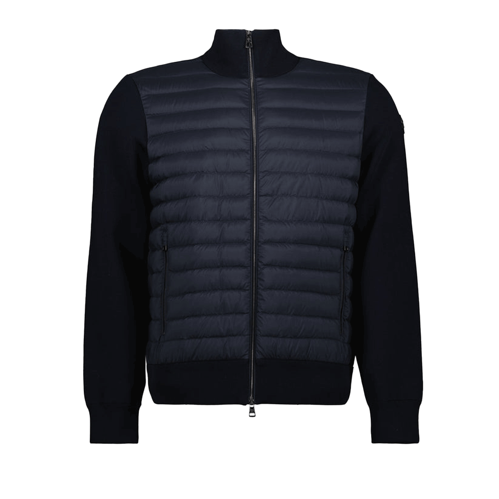 Moncler Men’s Navy Padded Cardigan Jacket 9B00020