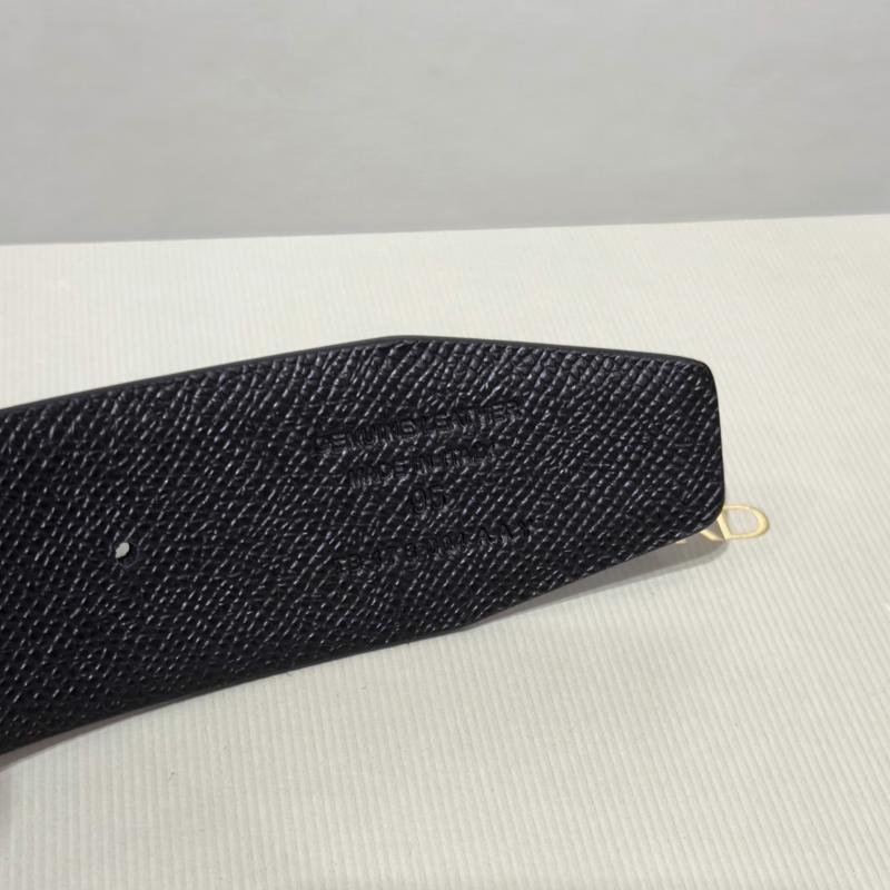 TOM FORD Men’s Reversible T Buckle Leather Belt Navy/Black