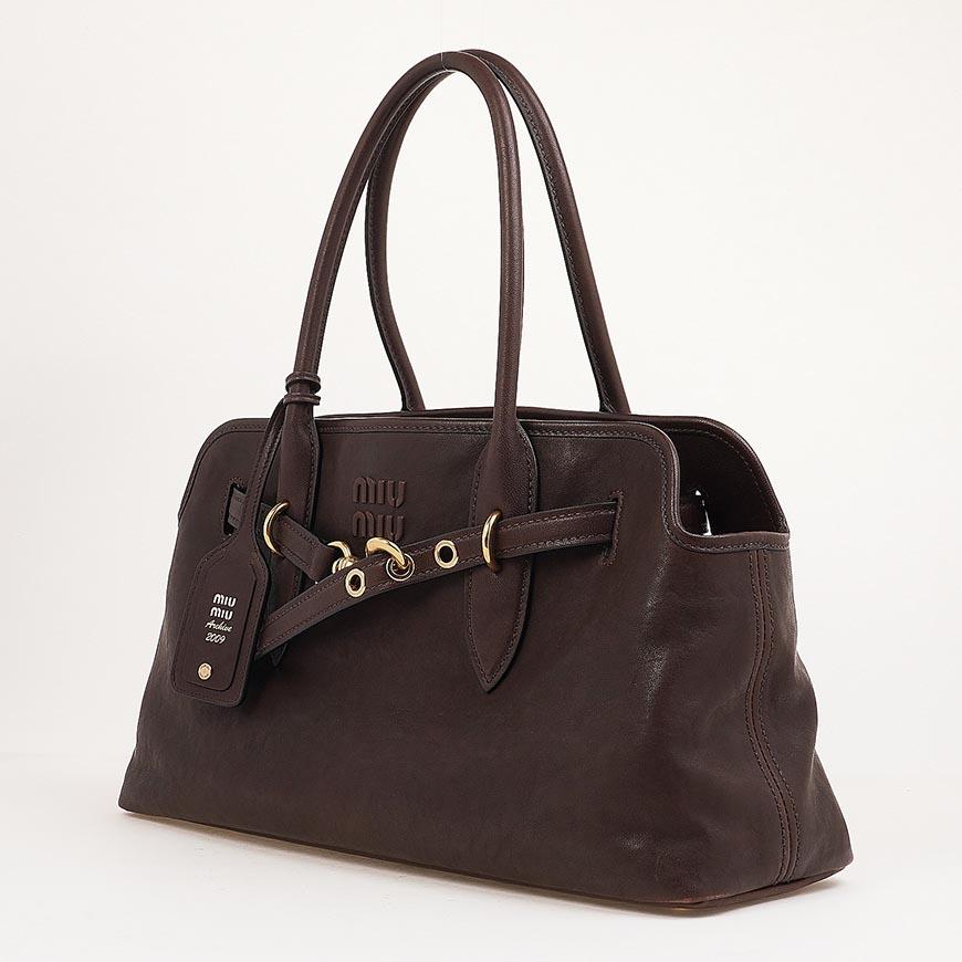 Miu Miu Avant-Garde Nappa Leather Tote Bag for Women