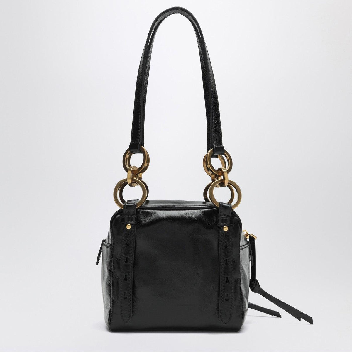 PRADA Leather Shoulder Bag Black Women’s Handbag