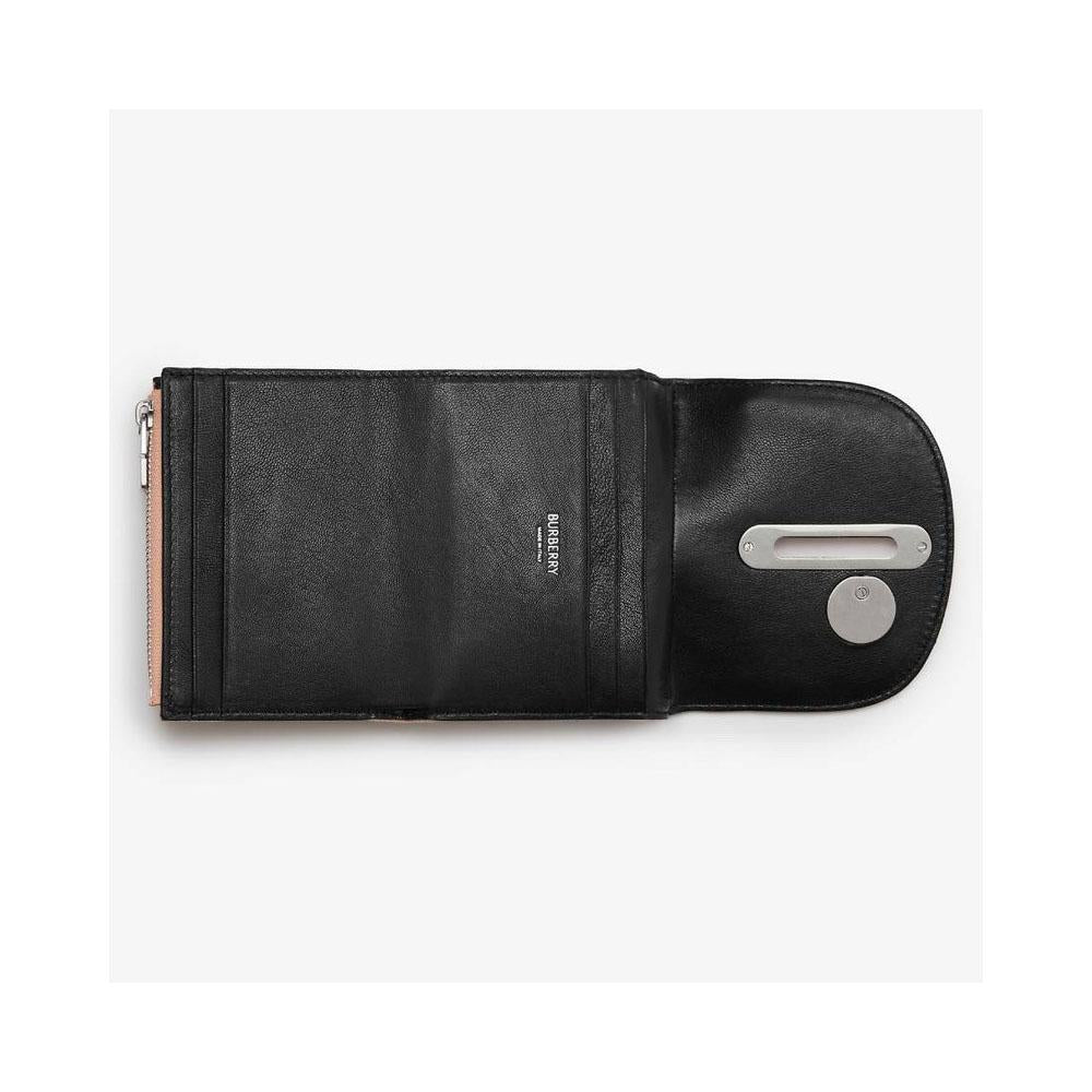 BURBERRY Leather Rocking Horse Bifold Wallet Women’s
