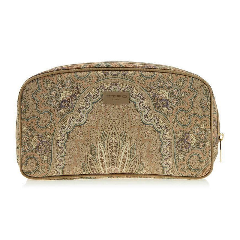 Etro Profumi Leather Pouch Black Women's Clutch