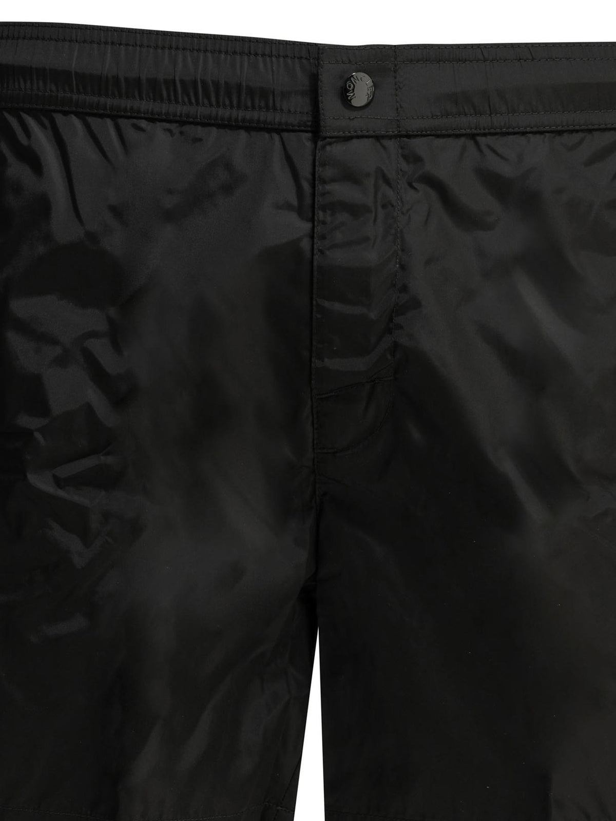 Moncler Black Nylon Swim Shorts