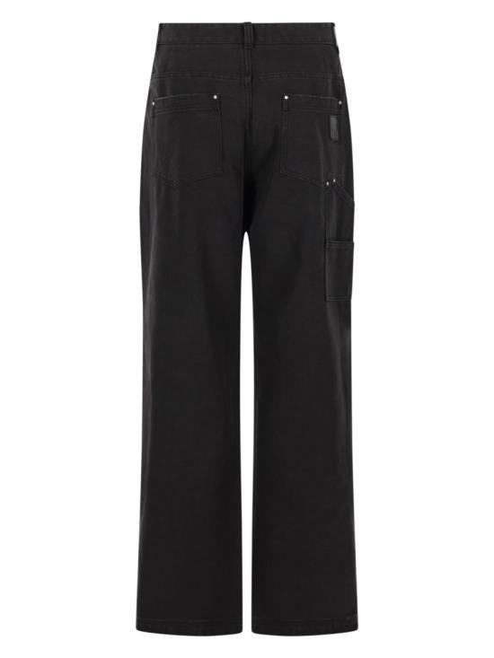 REPRESENT Straight Classic Pants for Men MLM100479 01 BLACK DOM