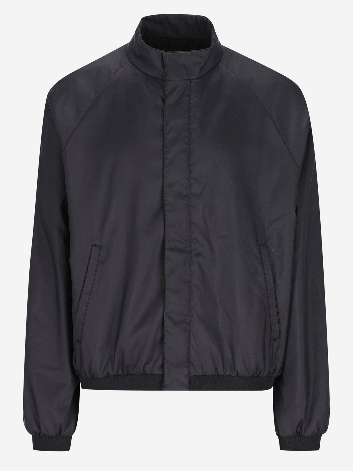 GUCCI Black Wool Blend Zip-Up Jacket