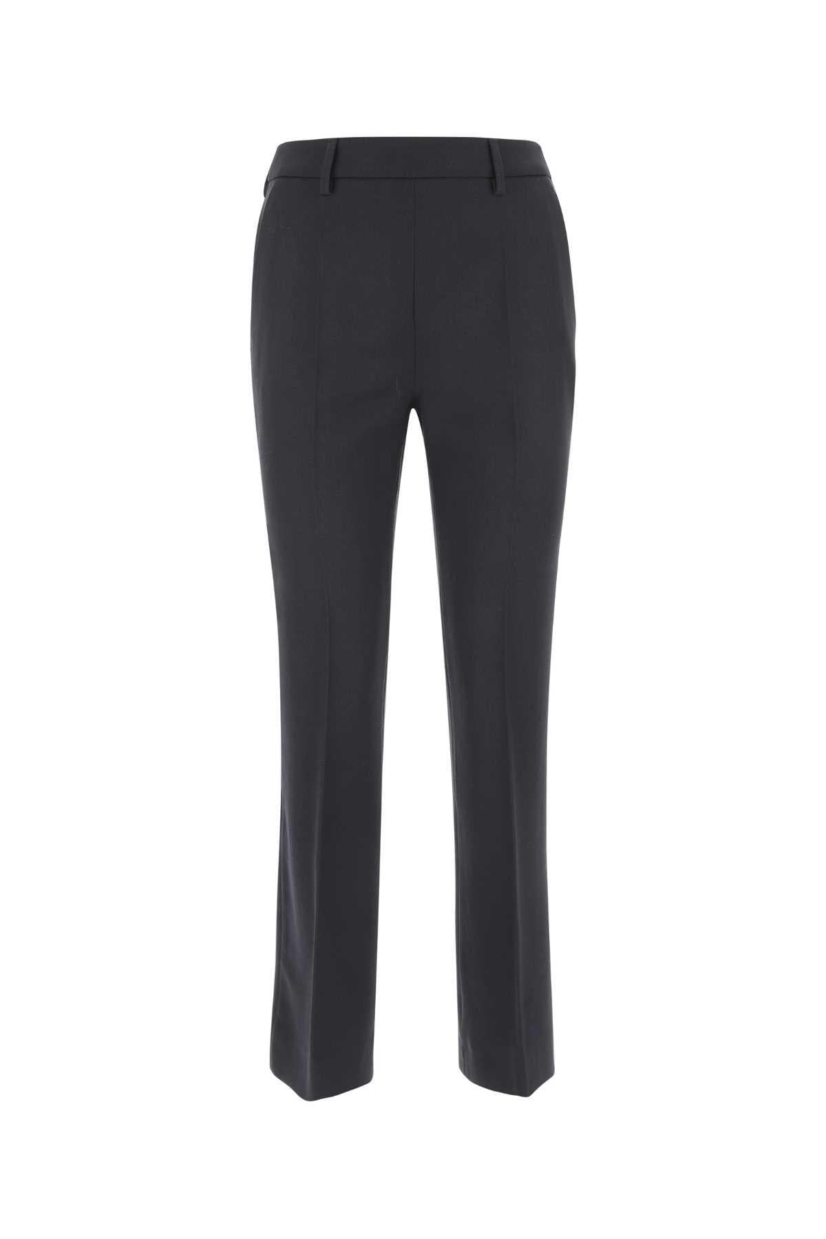 PRADA Black Wool Classic Trousers
