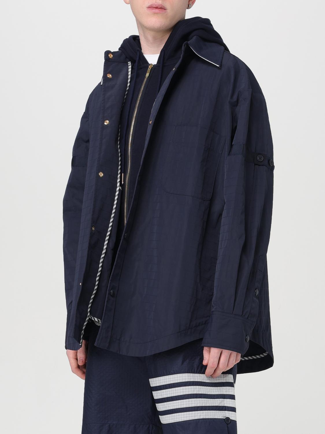 THOM BROWNE Navy Wool Casual Suit Jacket