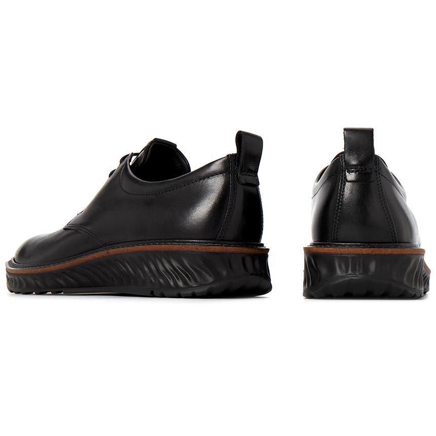 ecco ST 1 Hybrid Men’s Derby Shoes Black Leather