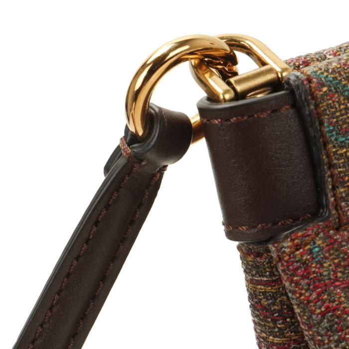 Etro Arnica Leather Shoulder Bag Black
