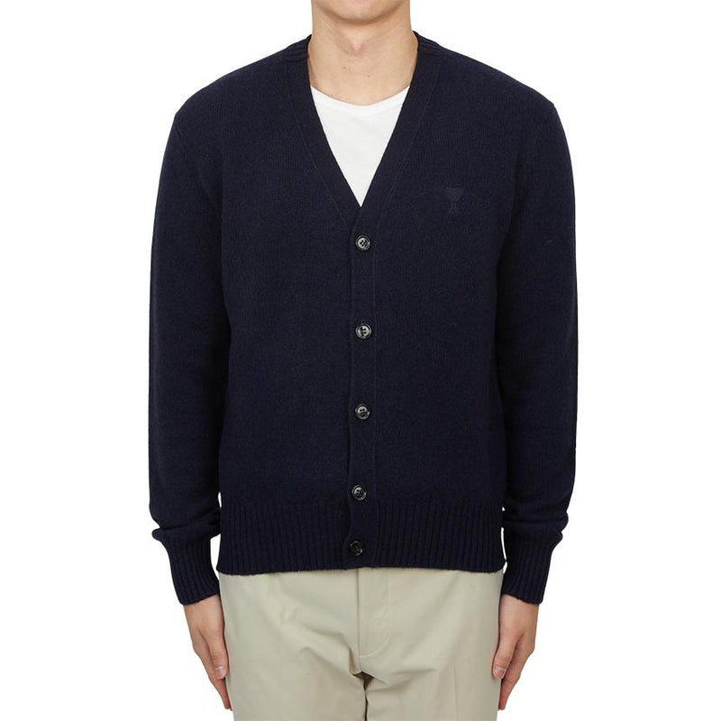 AMI Men’s Knit Cardigan HKC157 005 4011