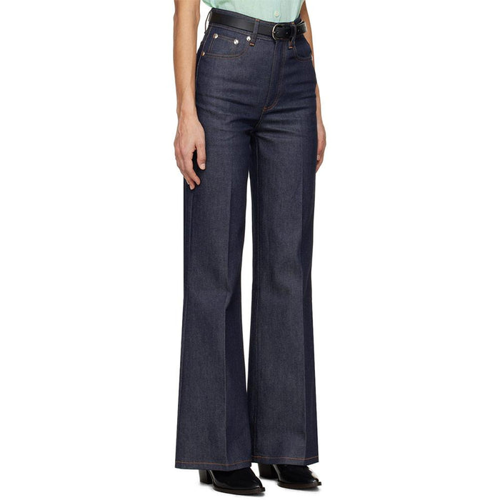 A.P.C. Women’s Raw Denim Jeans Clinteau Navy