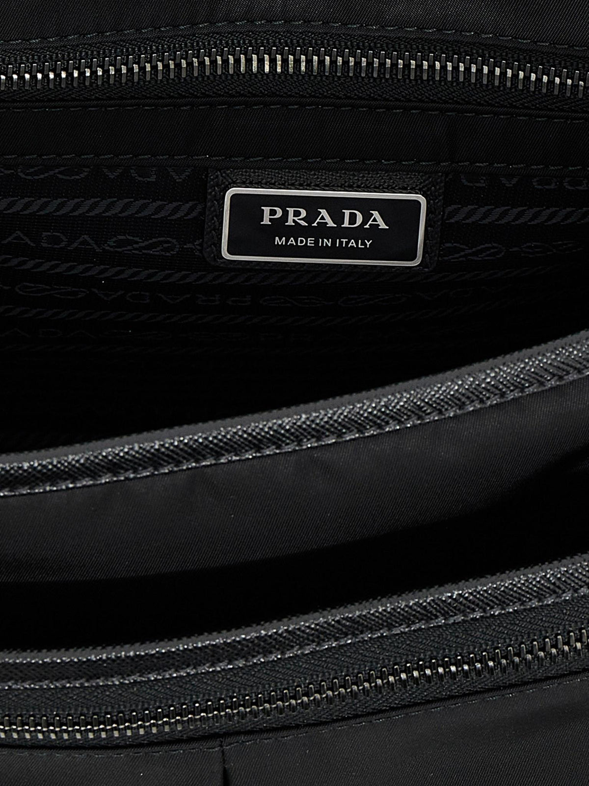 PRADA Black Leather Crossbody Bag