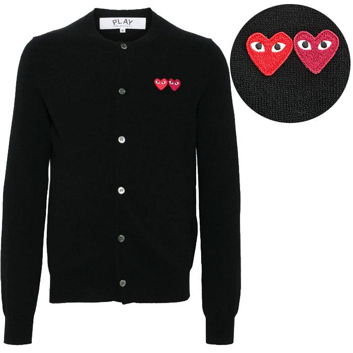 Comme des Garcons Black Double Heart Cardigan Women’s Knit