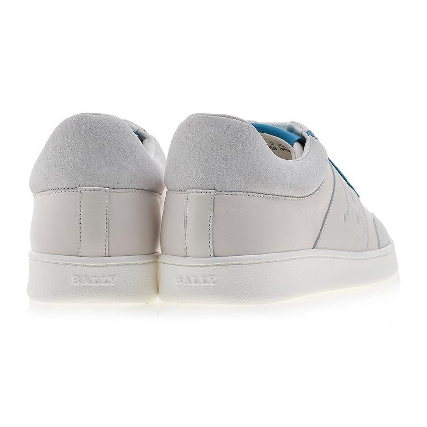 BALLY Men’s Leather Low-Top Sneakers White