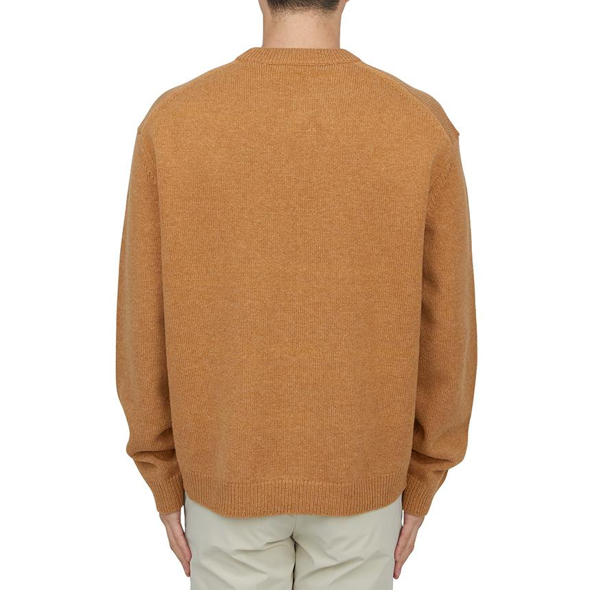 Maison Kitsune Fox Head Intarsia Crewneck Knit Sweater Men NM00808KM0329 P270