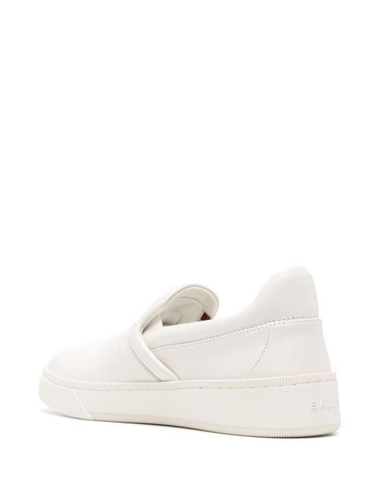 BALLY White Leather Low-Top Sneakers WK00 8DVT182 U001