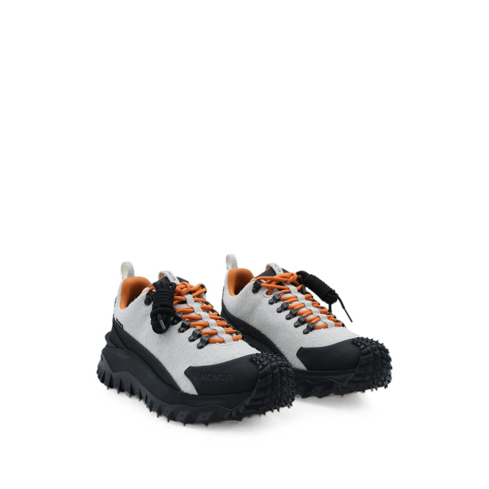 Moncler Leather Low-Top Sneakers for Men White