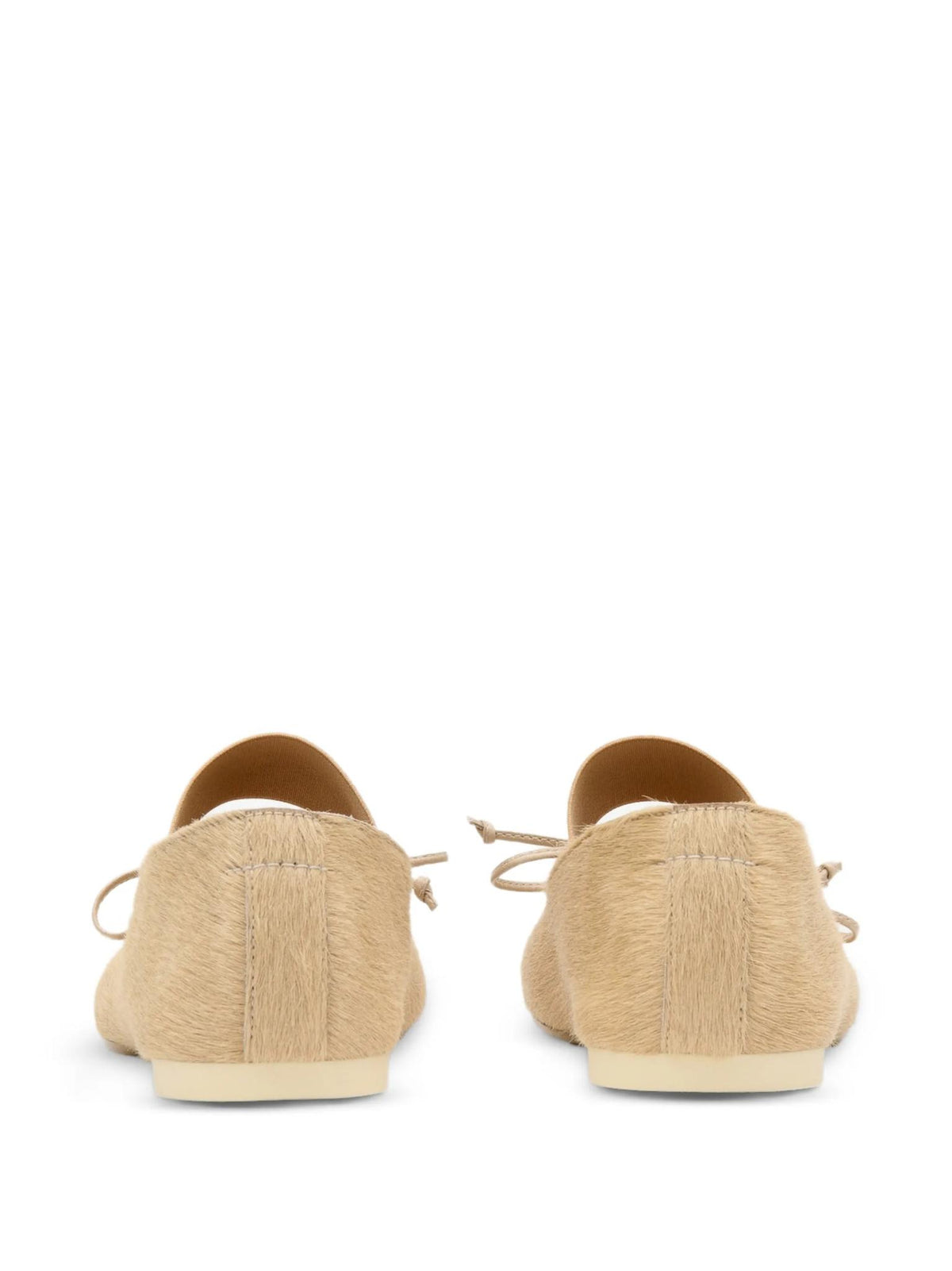 Maison Margiela Black Leather Ballet Flats