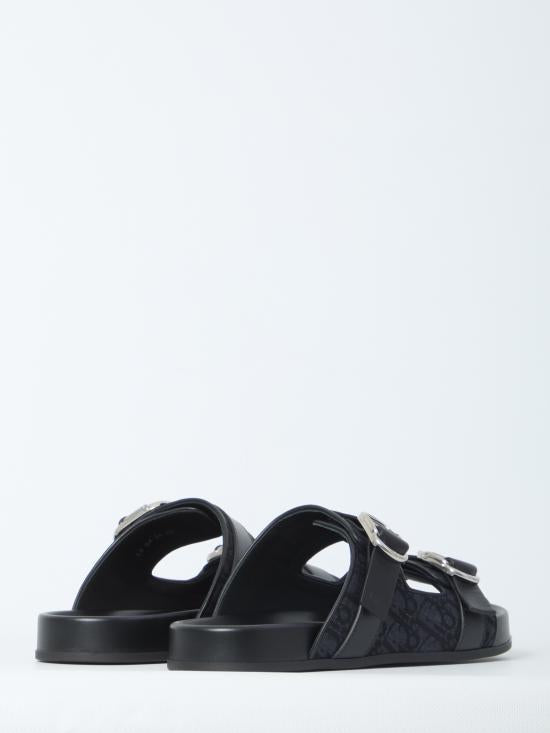 DIOR Black Mule Slide Sandals