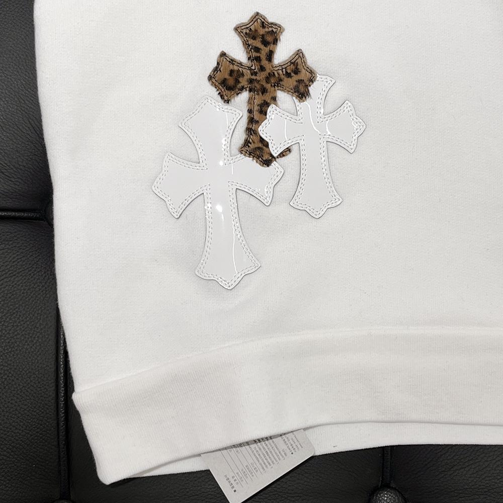 Chrome Hearts Paperjam Patch Half Zip Sweatshirt White
