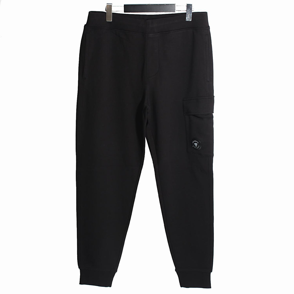 CP Company Diagonal Cargo Lens Sweatpants Black Men's
