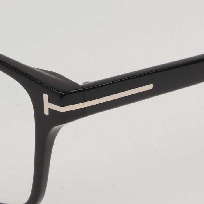 TOM FORD Blue Light Blocking Asian Fit Square Black Acetate Eyeglas TF5926DB 001