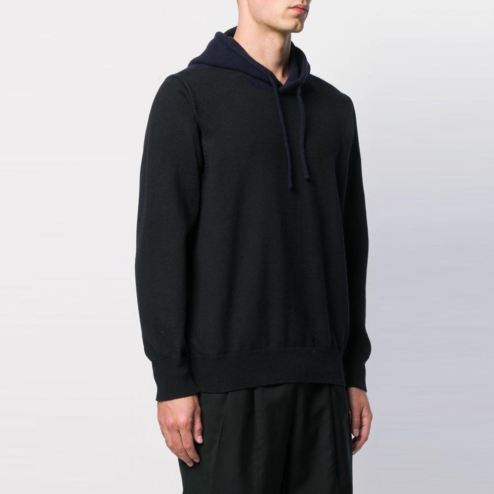 STONE ISLAND Shadow Hooded Knit Wappen Patch T-Shirt Black