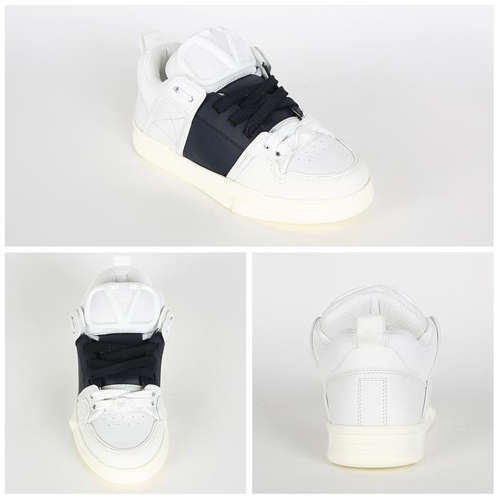 VALENTINO Open Skate Low-Top Sneakers White Leather