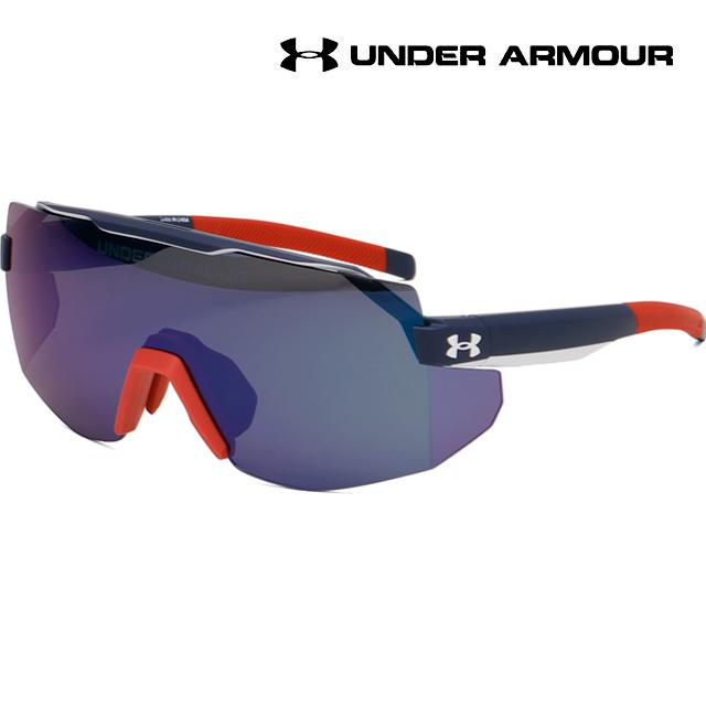 Under Armour Blue Mirror Sports Sunglasses Running Cycling Softba UA SQUAD WIRB3