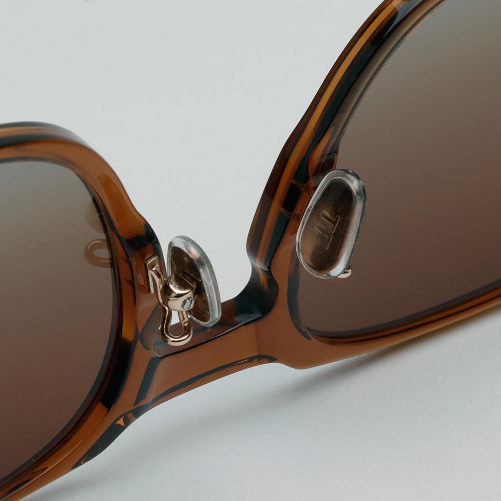 TOM FORD Clear Acetate Oversized Asian Fit Unisex Sunglasses TF1051K 45F