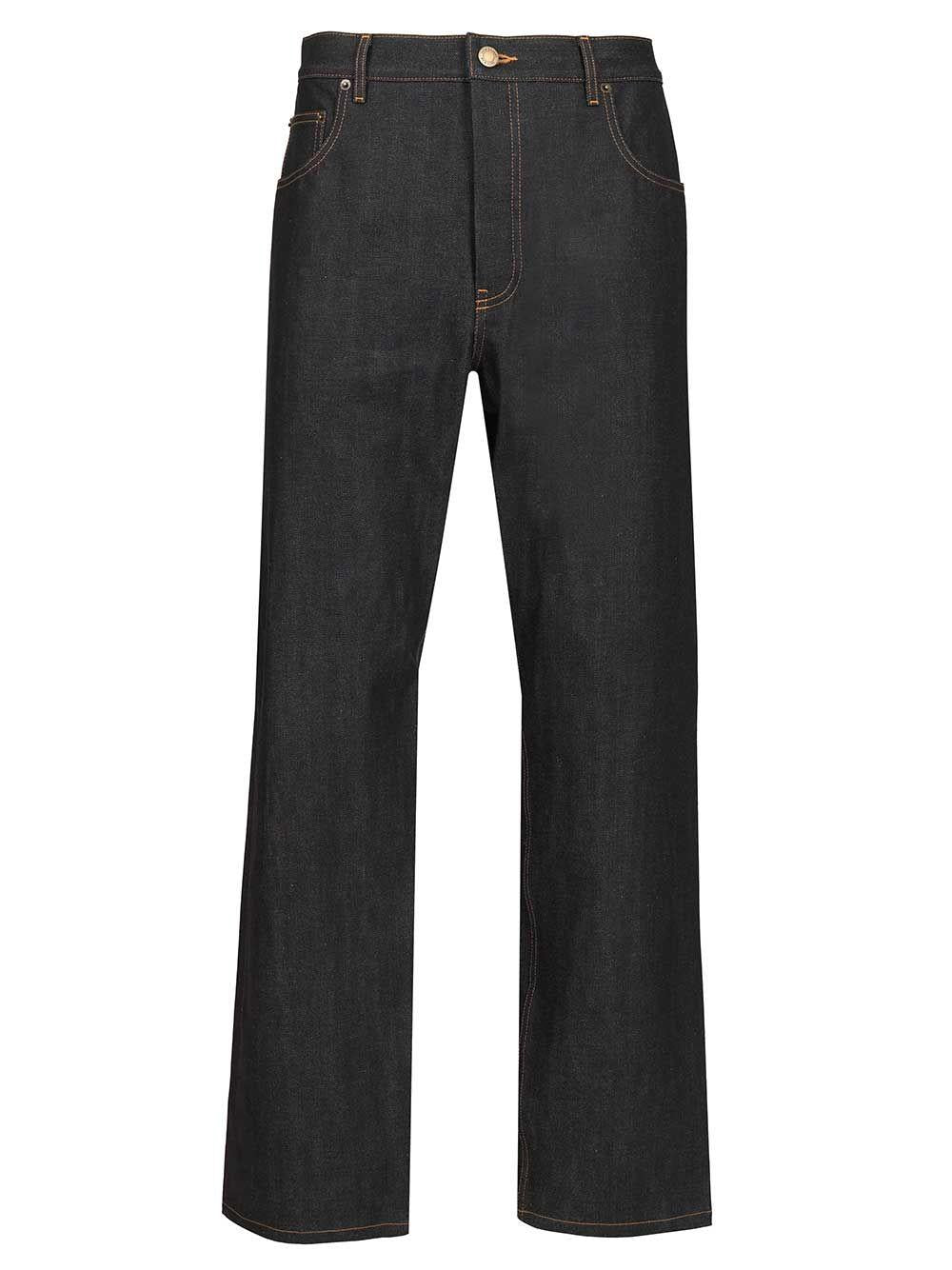 THOM BROWNE Indigo Cotton Denim Jeans