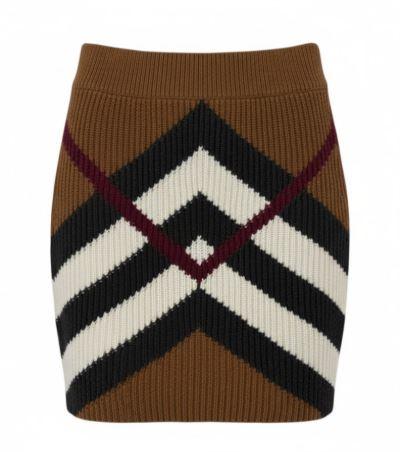 BURBERRY Women’s Cashmere Knit Mini Skirt