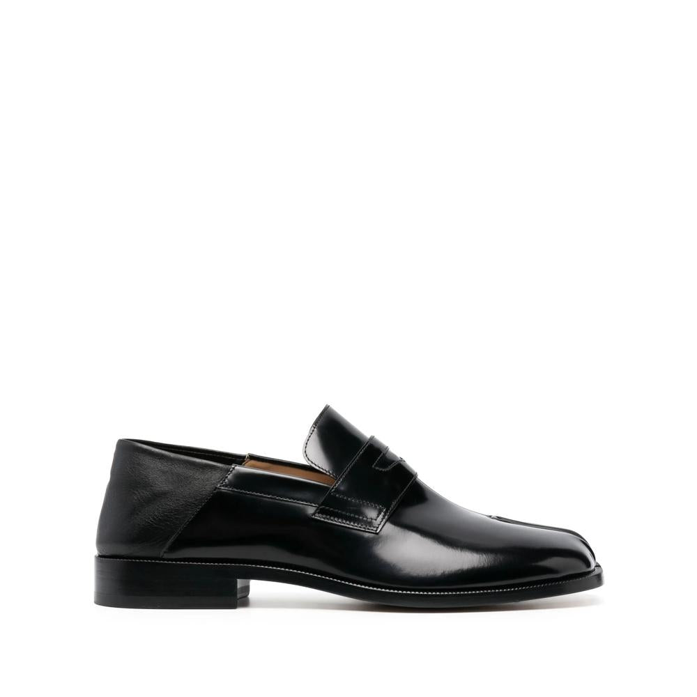 Maison Margiela Black Leather Loafers