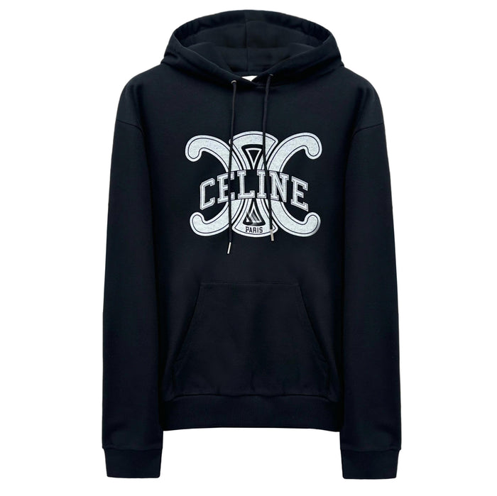 CELINE Triomphe Logo Hooded Sweatshirt for Men RY0JH670Q