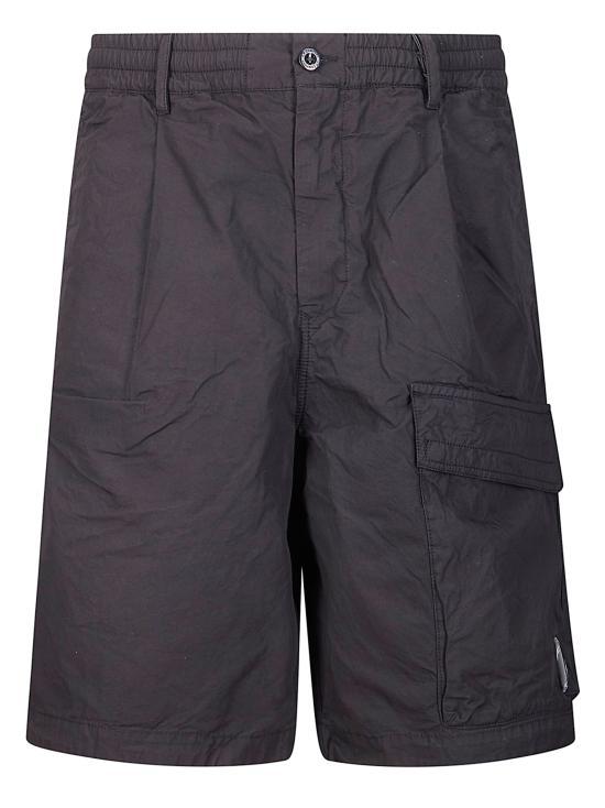 CP Company Stretch Satin Cargo Lens Shorts Black 20CMBE127 A110325 G999