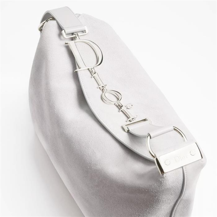 DIOR Diorling Medium Shoulder Bag Black Leather